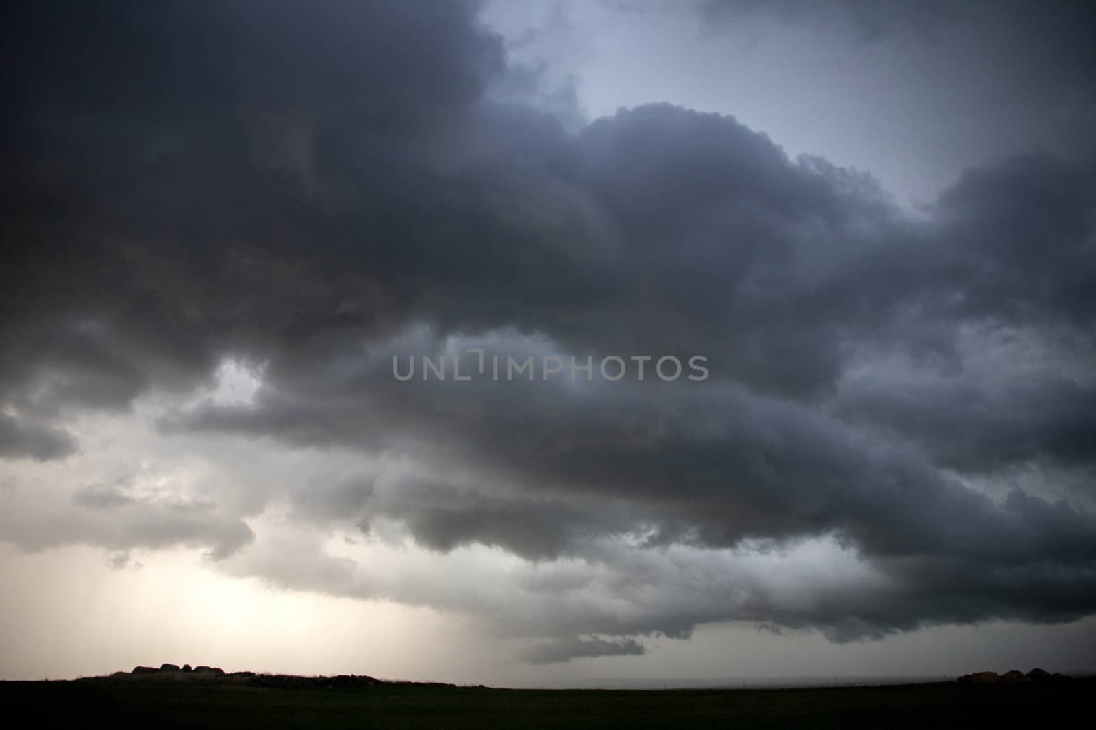 Prairie Storm Clouds Canada Saskatchewan Dramatic Summer