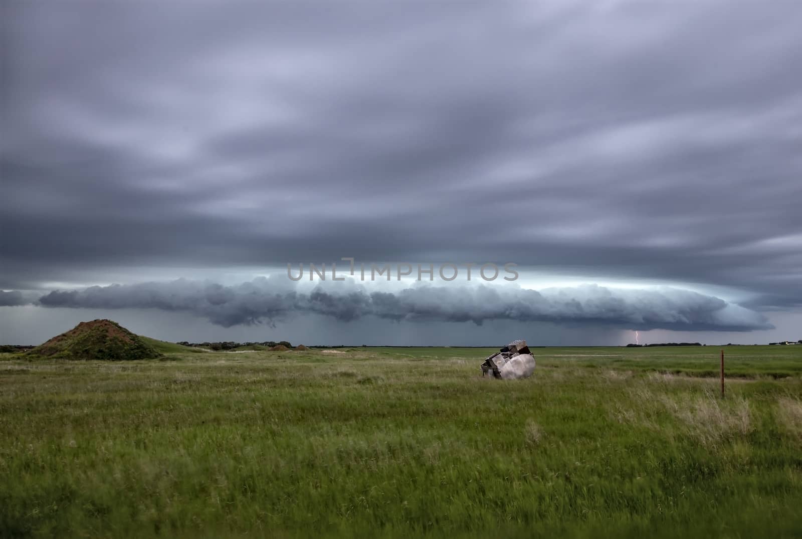 Prairie Storm Clouds Canada Saskatchewan Dramatic Summer