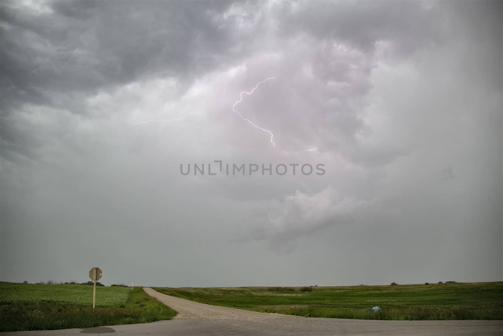 Prairie Storm Clouds Canada Saskatchewan Dramatic Summer