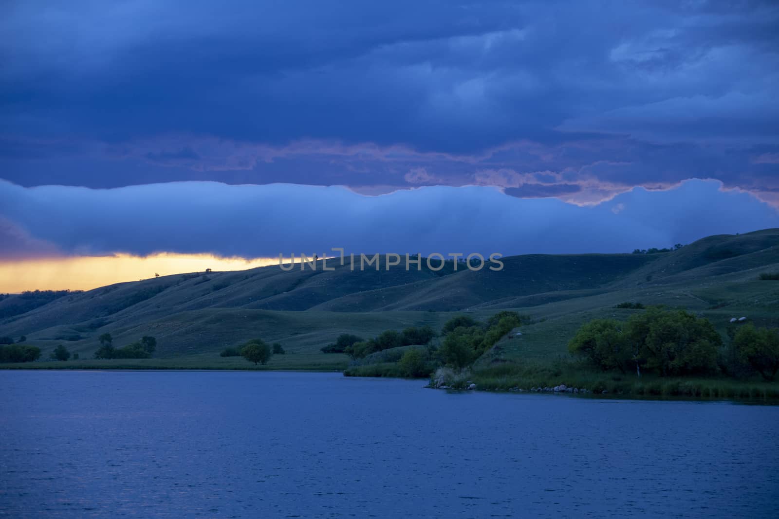 Prairie Storm Clouds Canada Saskatchewan Dramatic Sunset