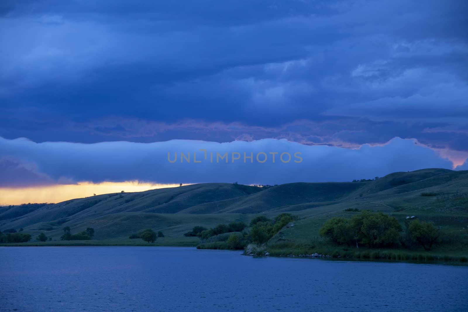 Prairie Storm Clouds Canada Saskatchewan Dramatic Sunset