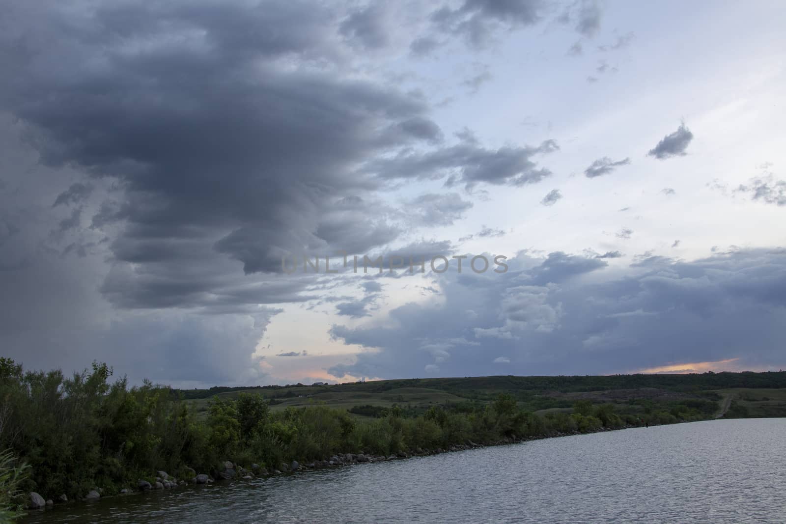 Prairie Storm Clouds Canada Saskatchewan Dramatic Summer