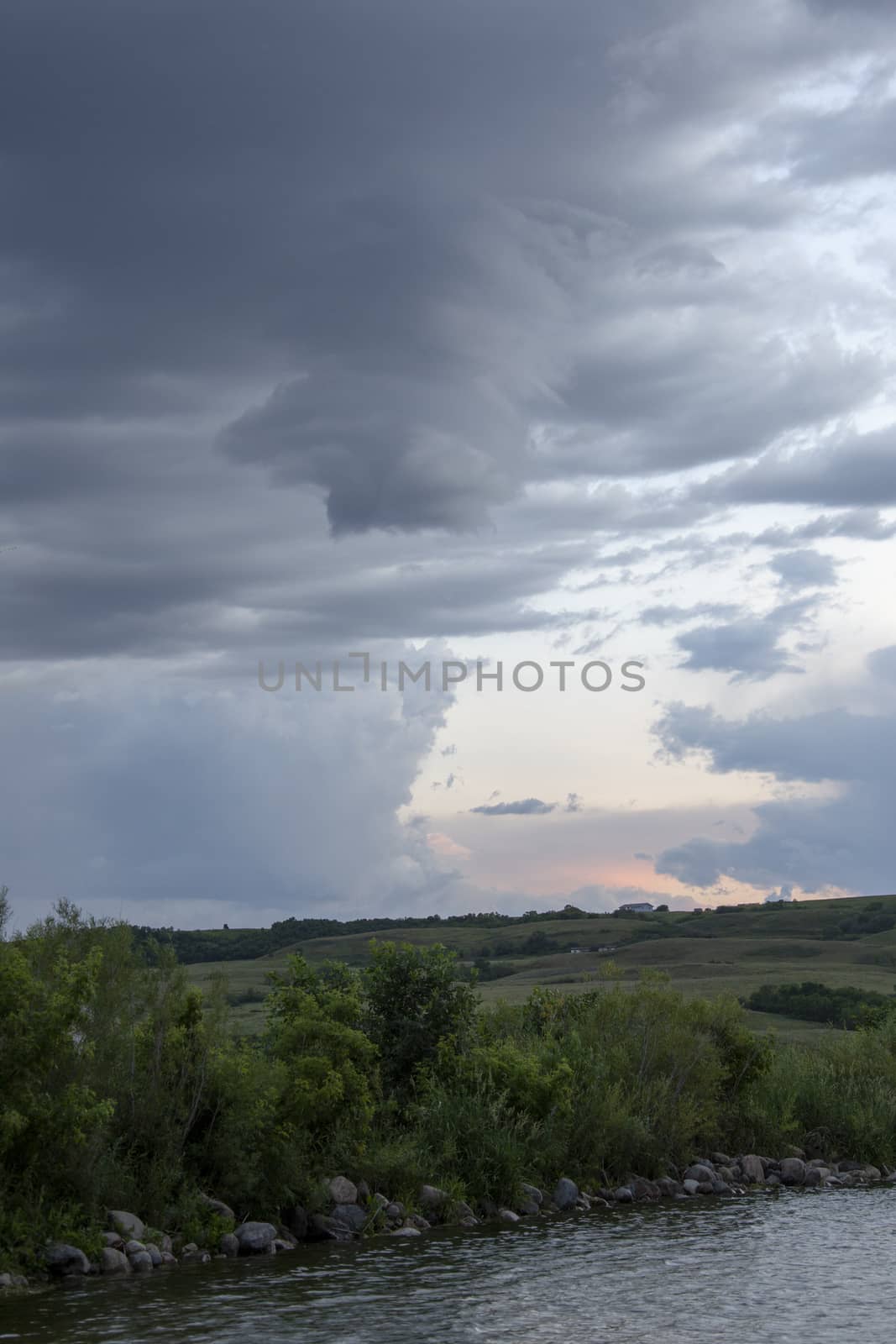 Prairie Storm Clouds Canada Saskatchewan Dramatic Summer