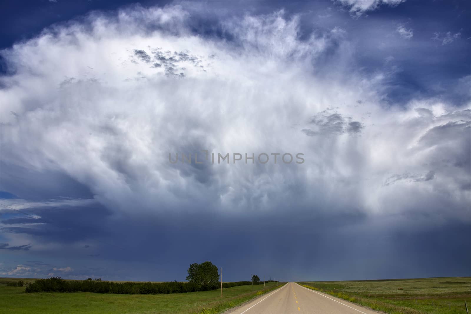 Prairie Storm Clouds Canada Saskatchewan Dramatic Summer