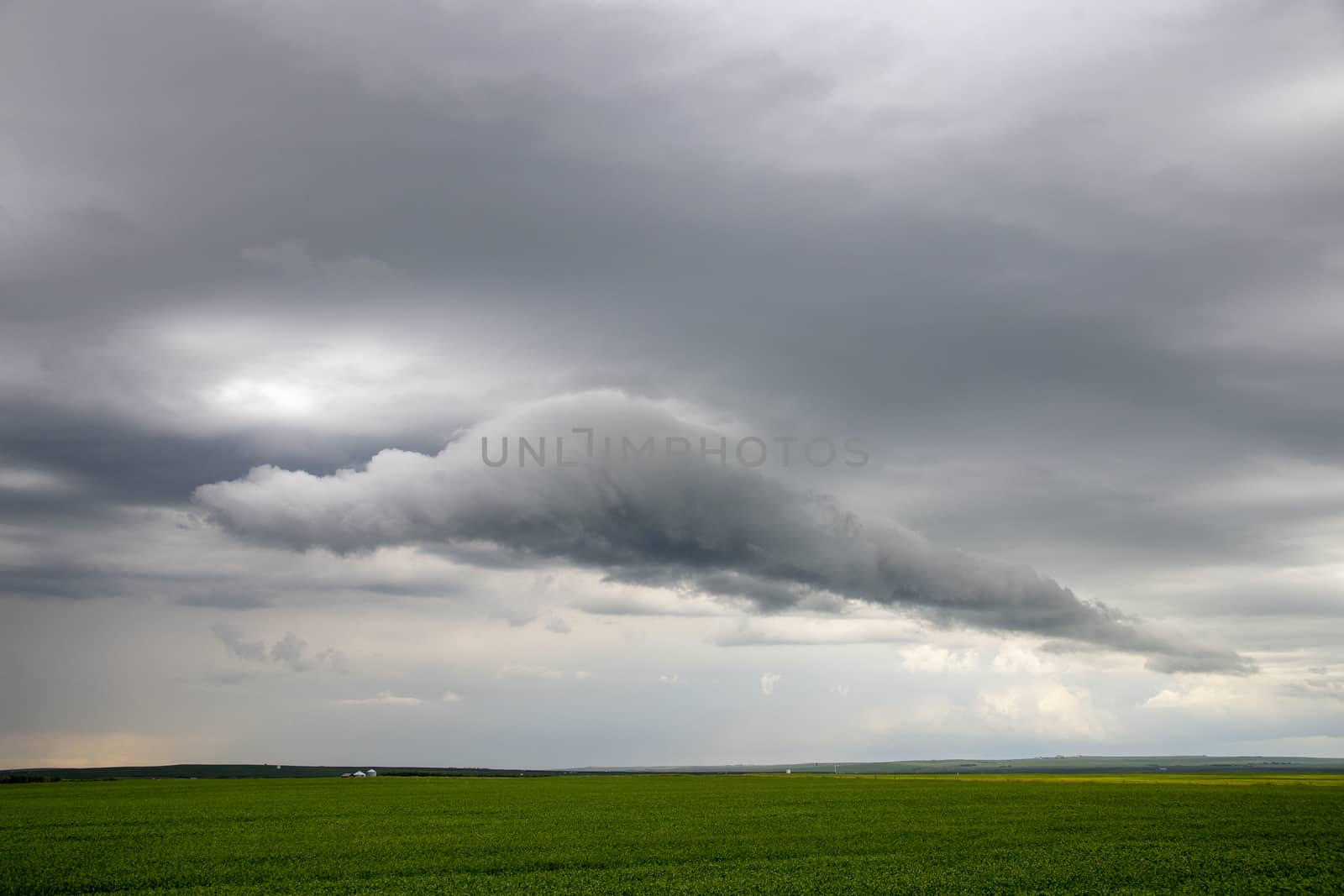 Prairie Storm Clouds Canada Saskatchewan Dramatic Summer