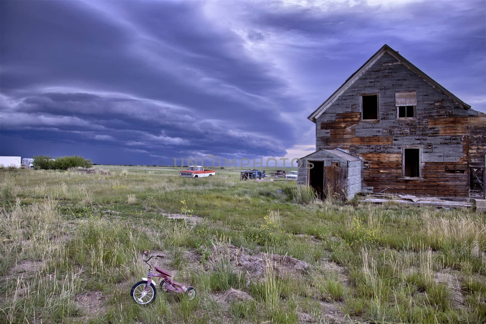 Prairie Storm Clouds Canada Saskatchewan Dramatic Summer