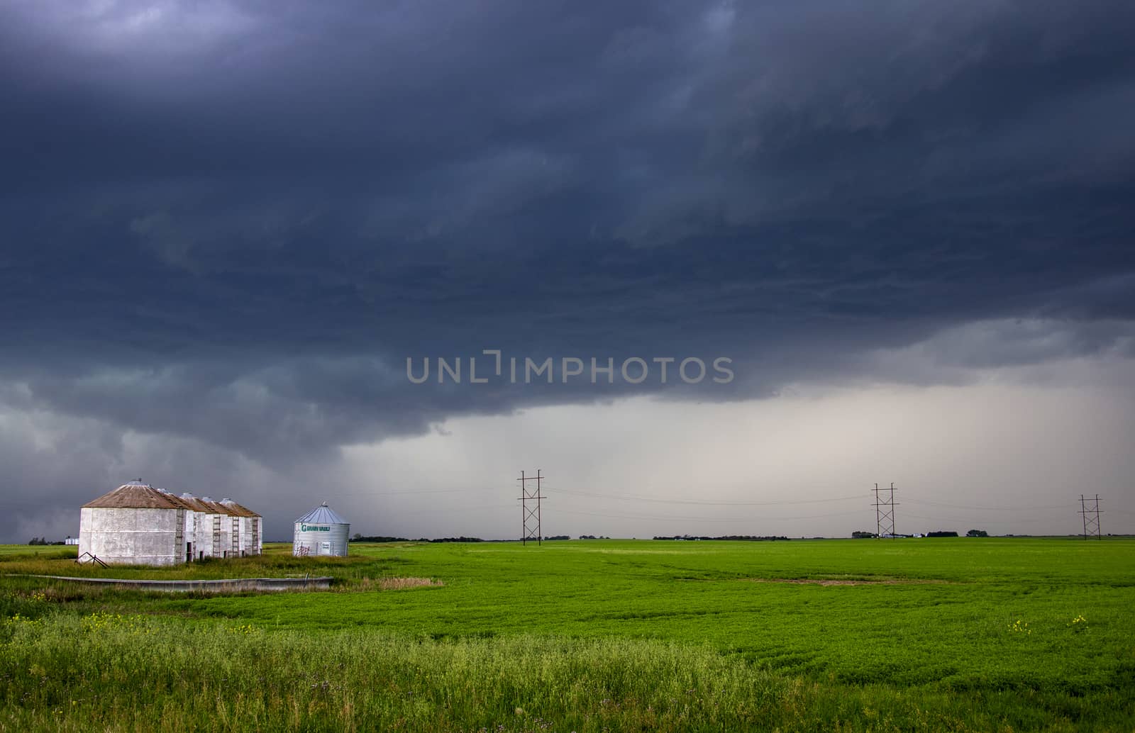 Prairie Storm Clouds Canada Saskatchewan Dramatic Summer