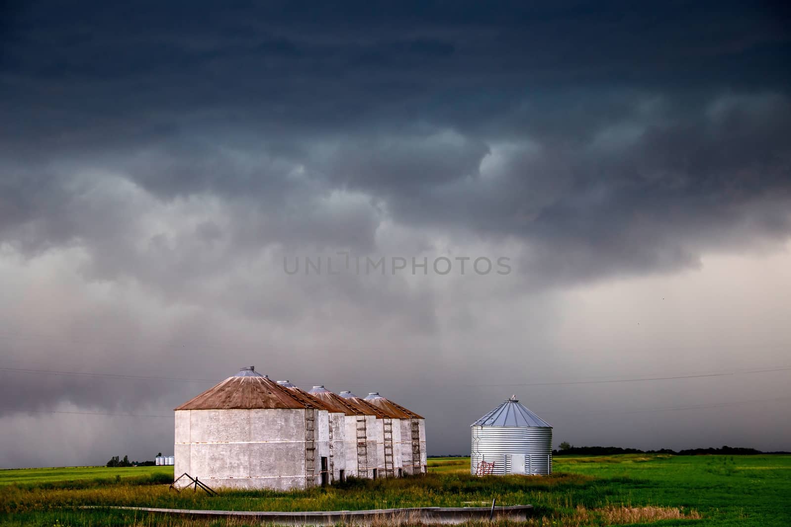 Prairie Storm Clouds Canada Saskatchewan Dramatic Summer