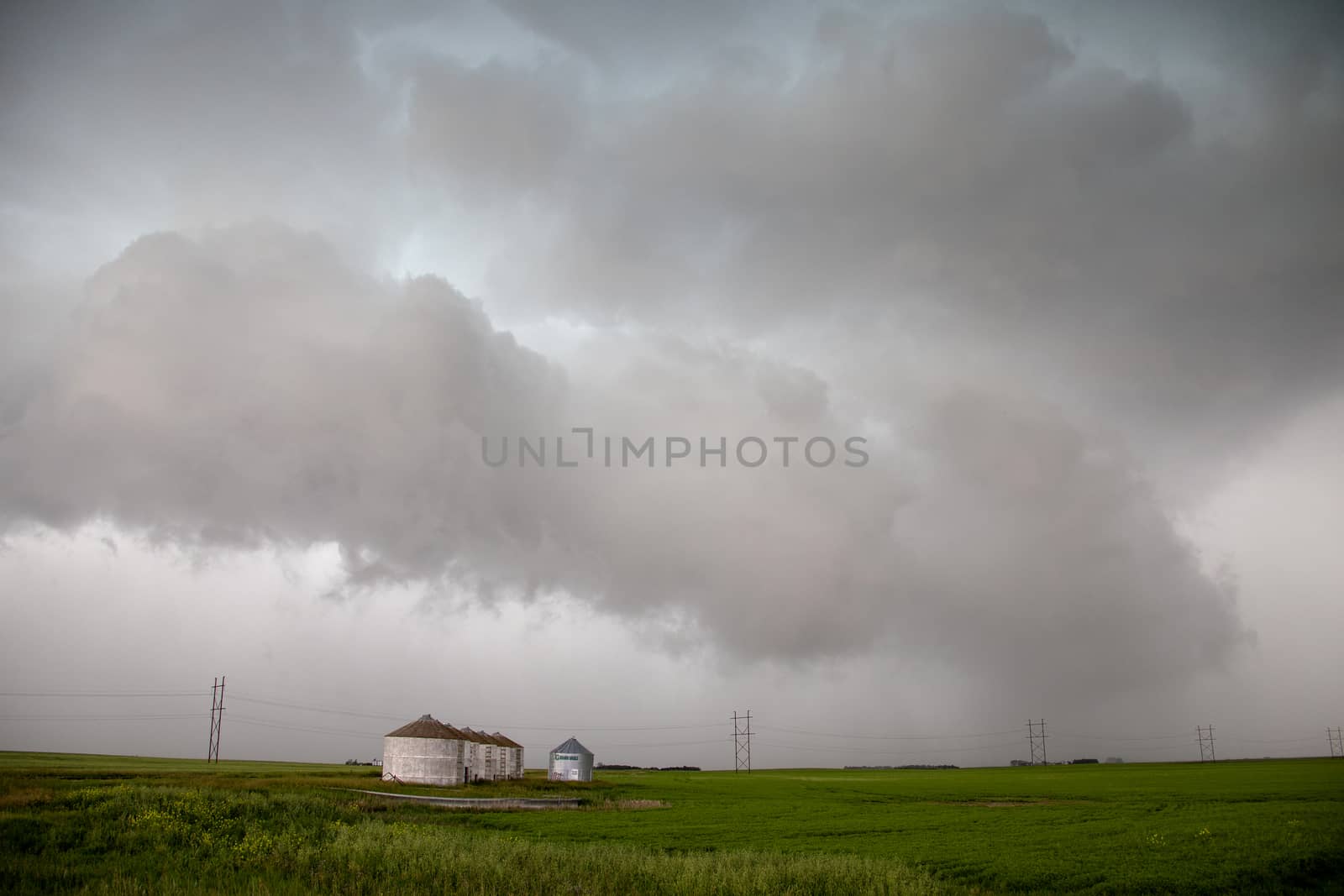 Prairie Storm Clouds Canada Saskatchewan Dramatic Summer