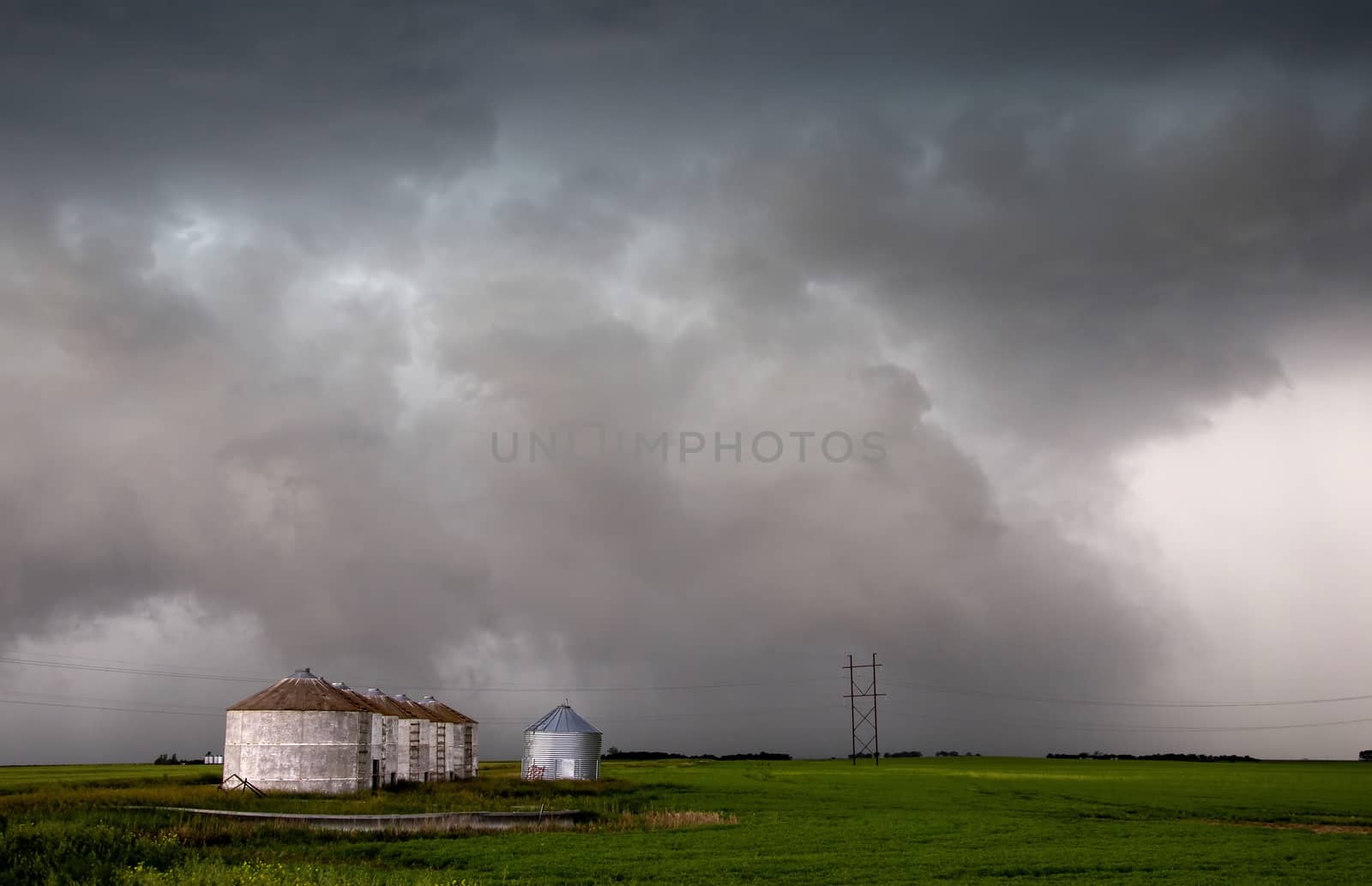 Prairie Storm Clouds Canada Saskatchewan Dramatic Summer