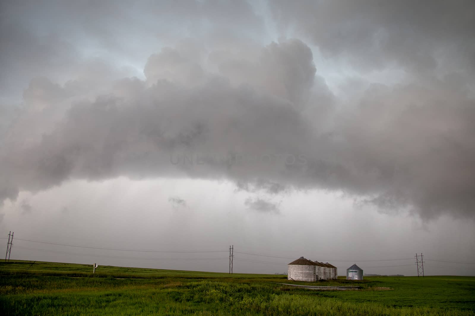Prairie Storm Clouds Canada Saskatchewan Dramatic Summer