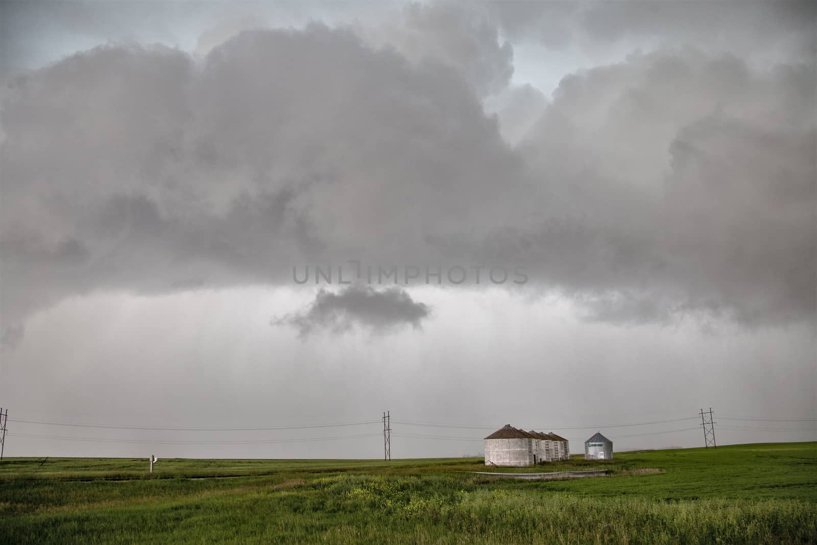 Prairie Storm Clouds Canada Saskatchewan Dramatic Summer