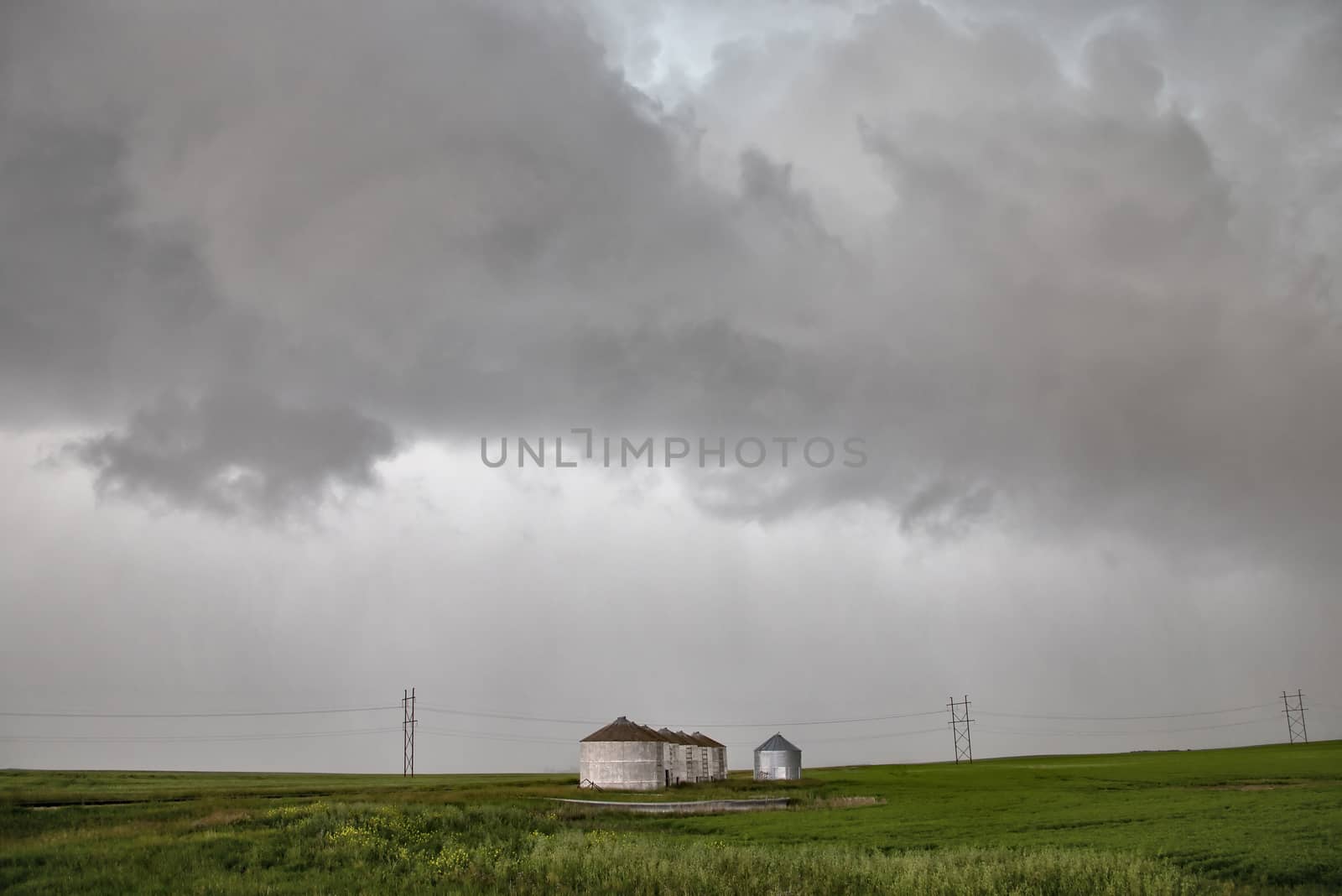 Prairie Storm Clouds Canada Saskatchewan Dramatic Summer