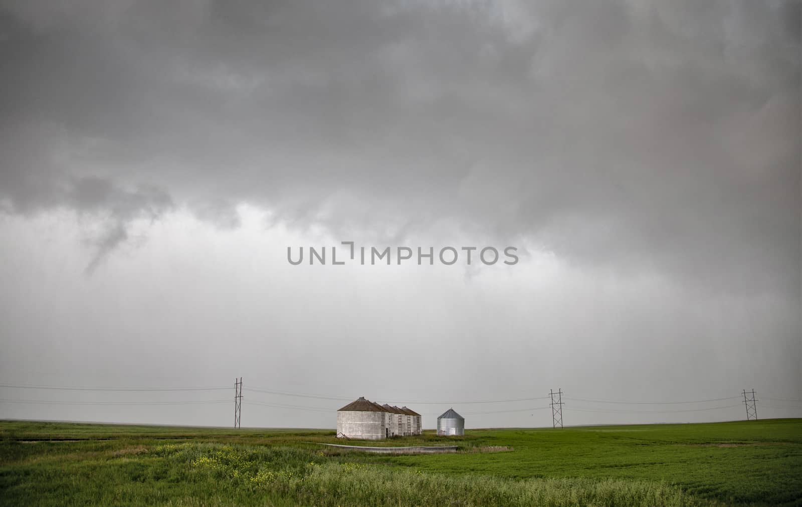 Prairie Storm Clouds Canada Saskatchewan Dramatic Summer