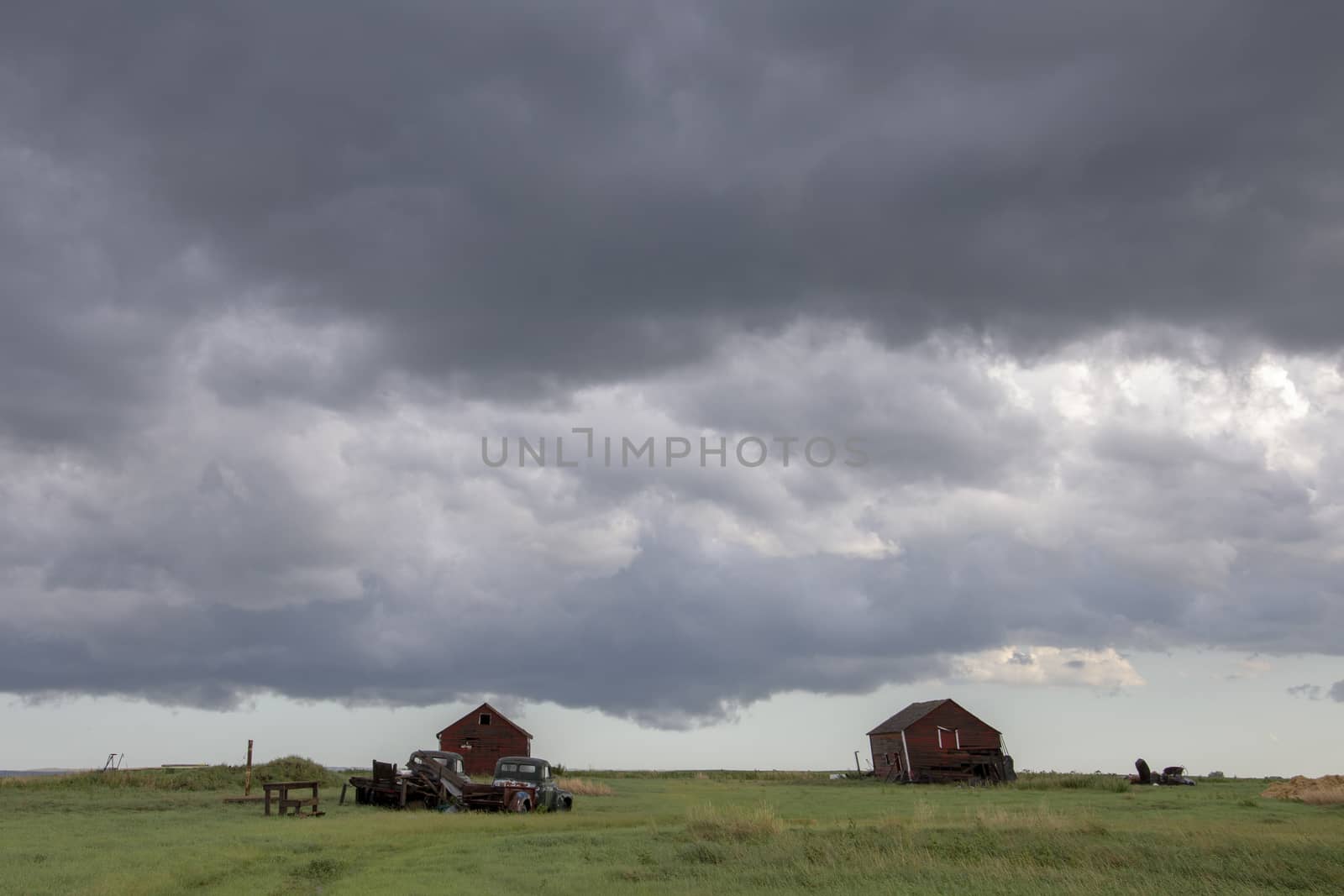 Prairie Storm Clouds Canada Saskatchewan Dramatic Summer