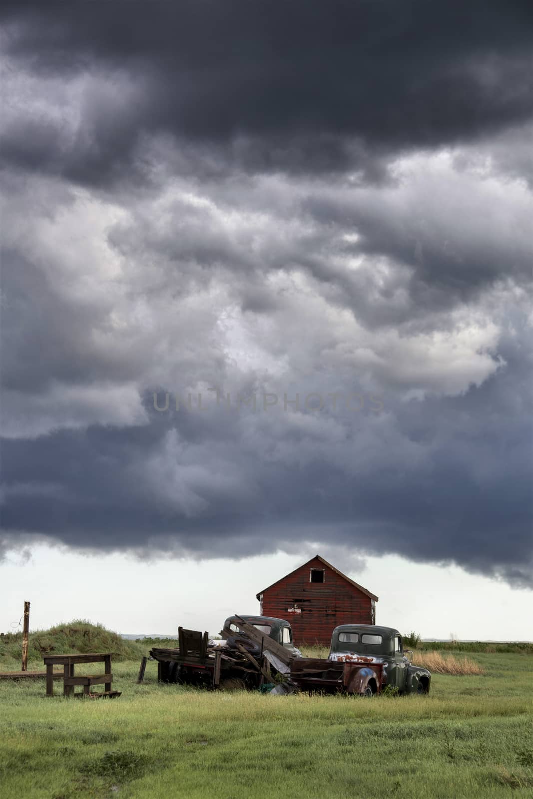Prairie Storm Clouds Canada Saskatchewan Dramatic Summer