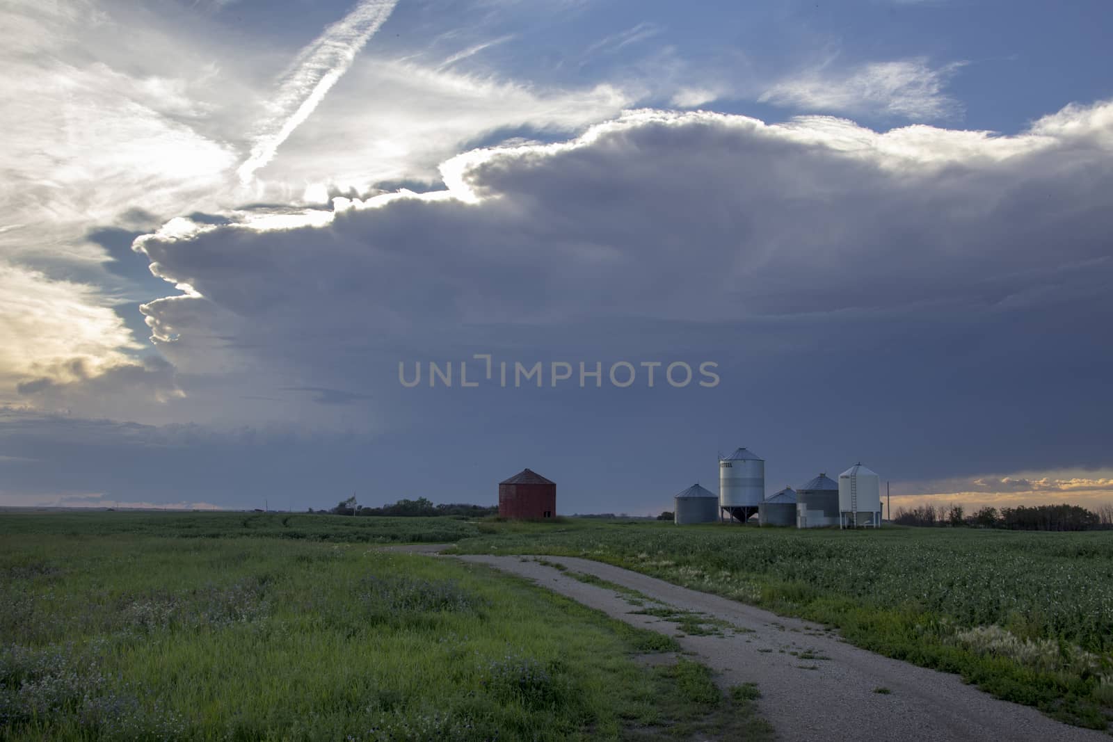 Prairie Storm Clouds Canada Saskatchewan Dramatic Summer