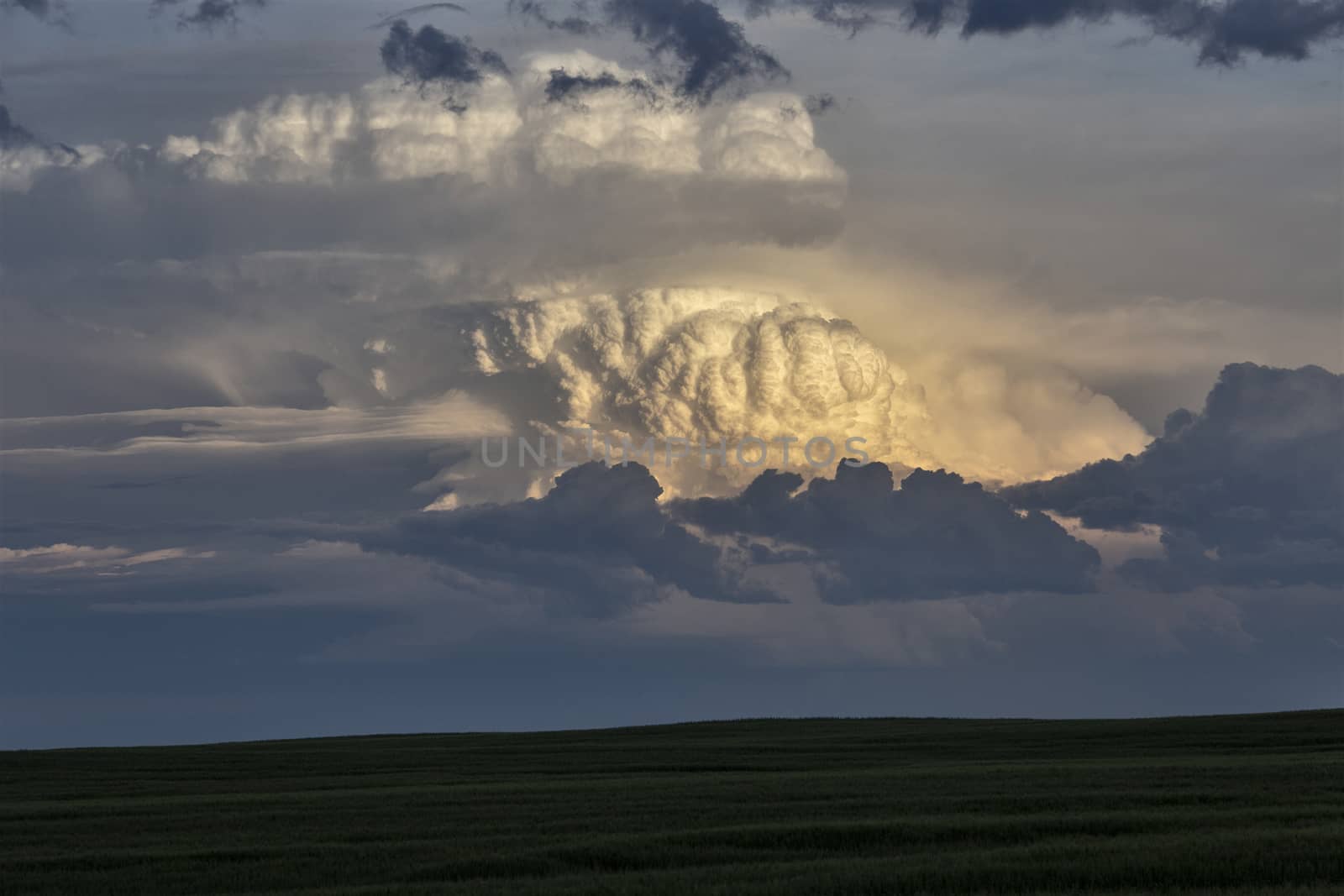 Prairie Storm Clouds Canada Saskatchewan Dramatic Summer