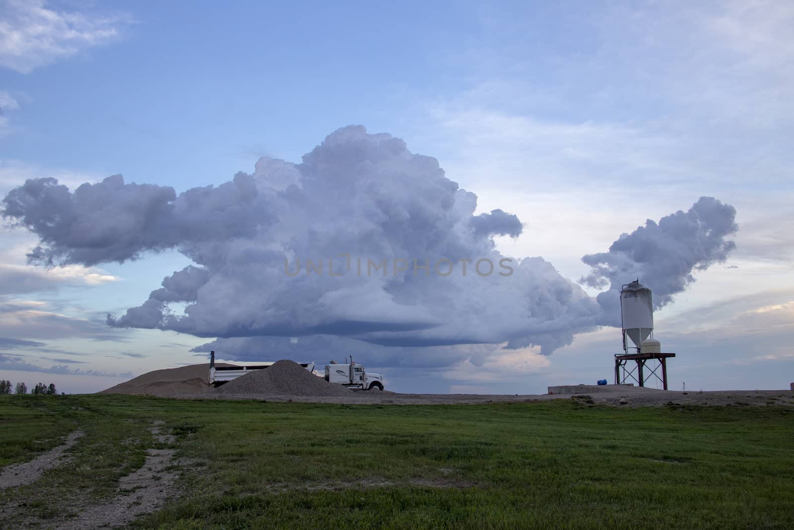 Prairie Storm Clouds Canada Saskatchewan Dramatic Summer