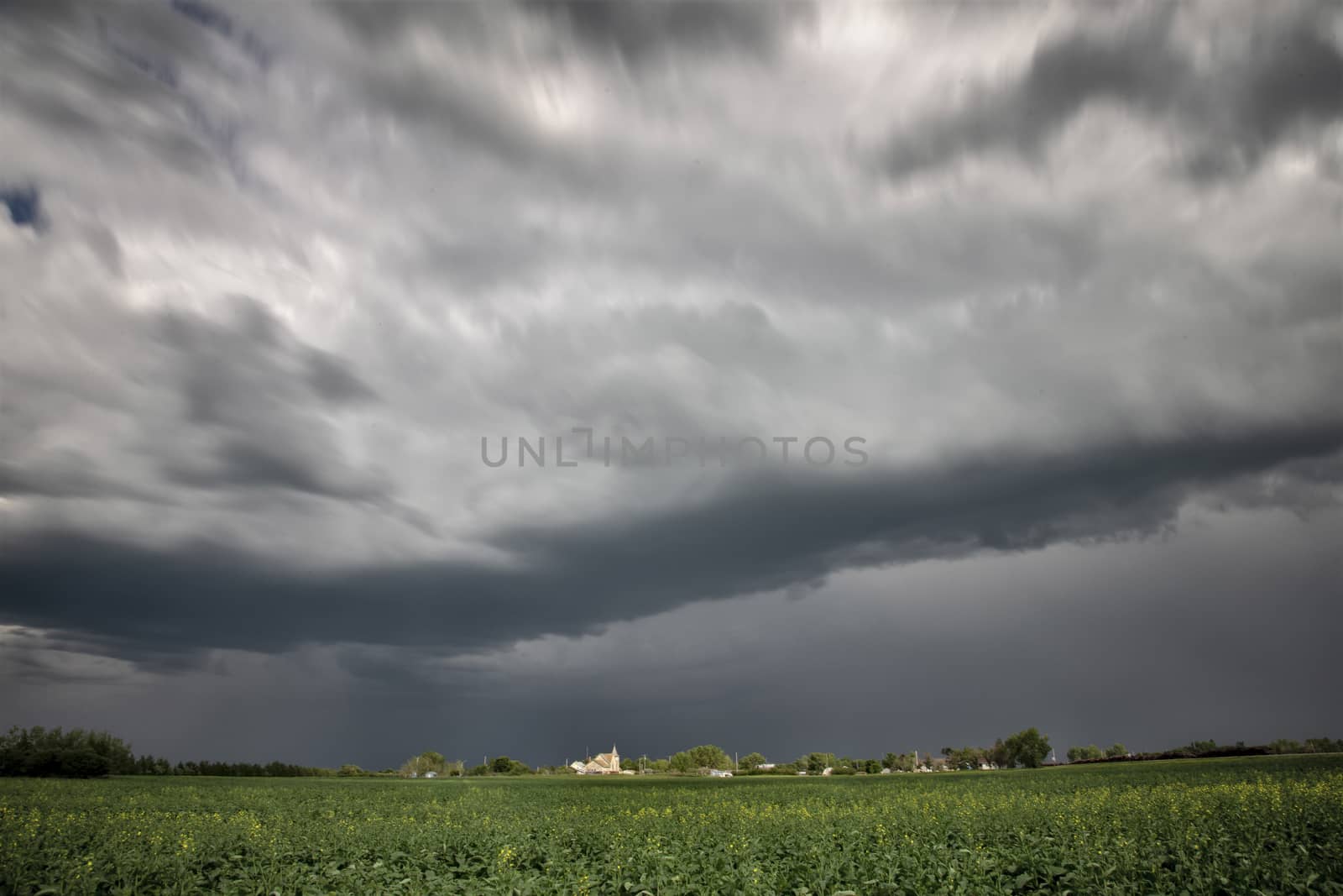 Prairie Storm Clouds Canada Saskatchewan Dramatic Summer