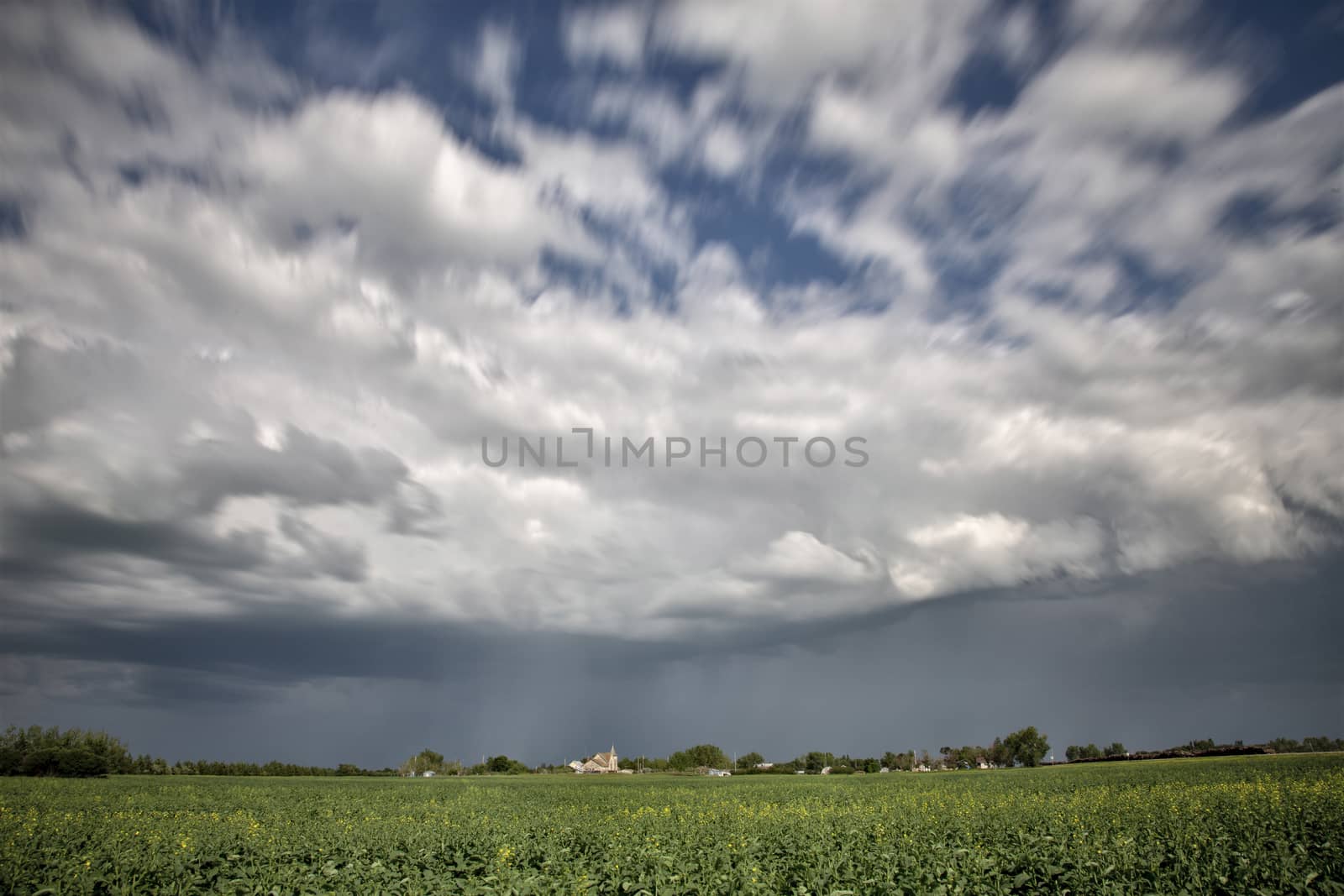 Prairie Storm Clouds Canada Saskatchewan Dramatic Summer