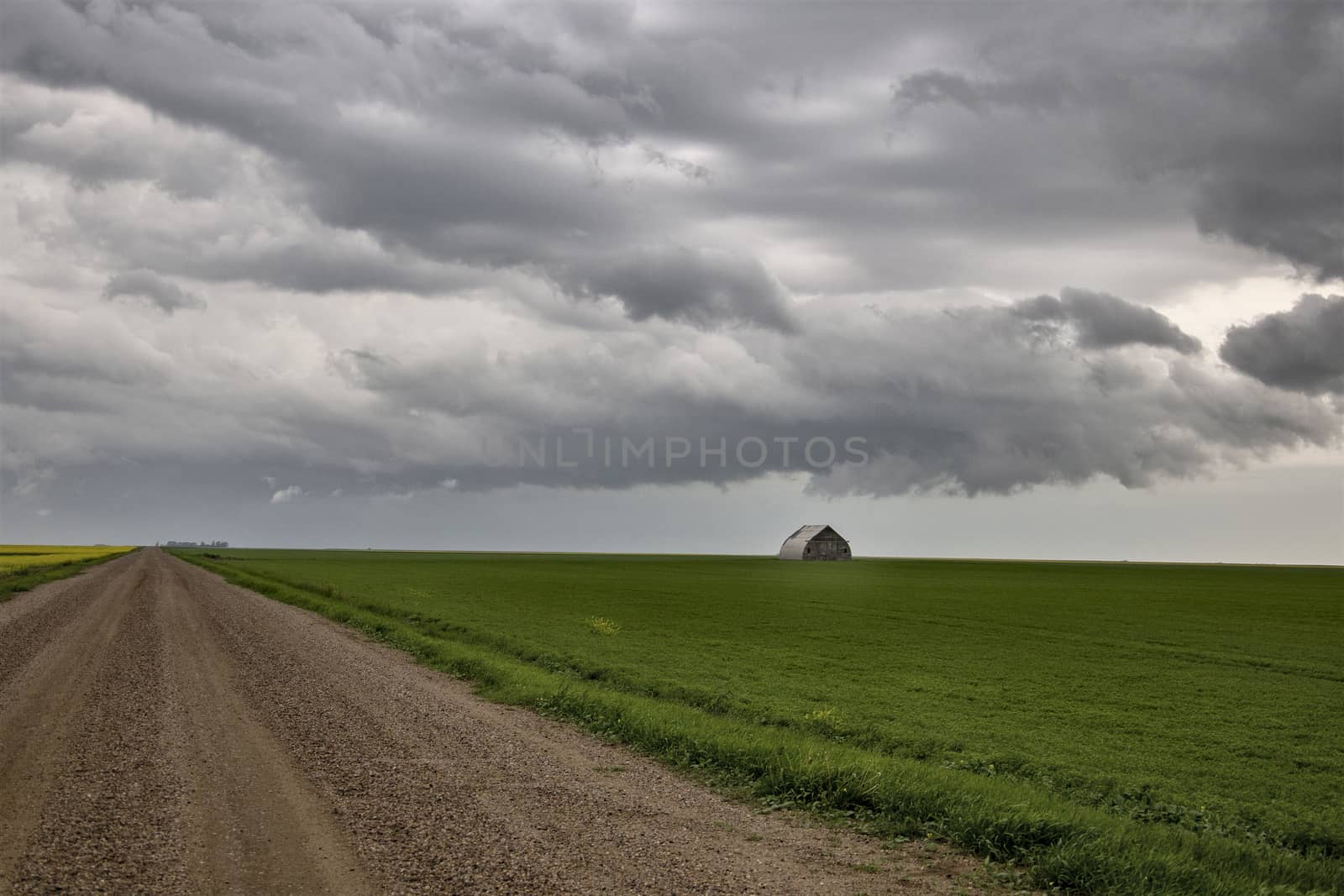 Prairie Storm Clouds Canada Saskatchewan Dramatic Summer