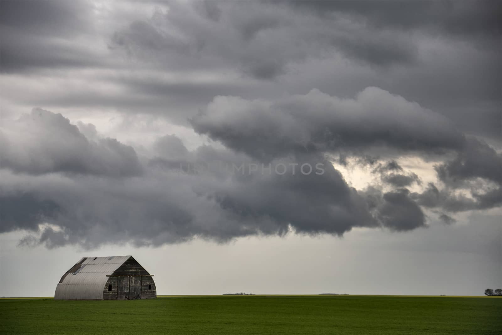 Prairie Storm Clouds Canada Saskatchewan Dramatic Summer