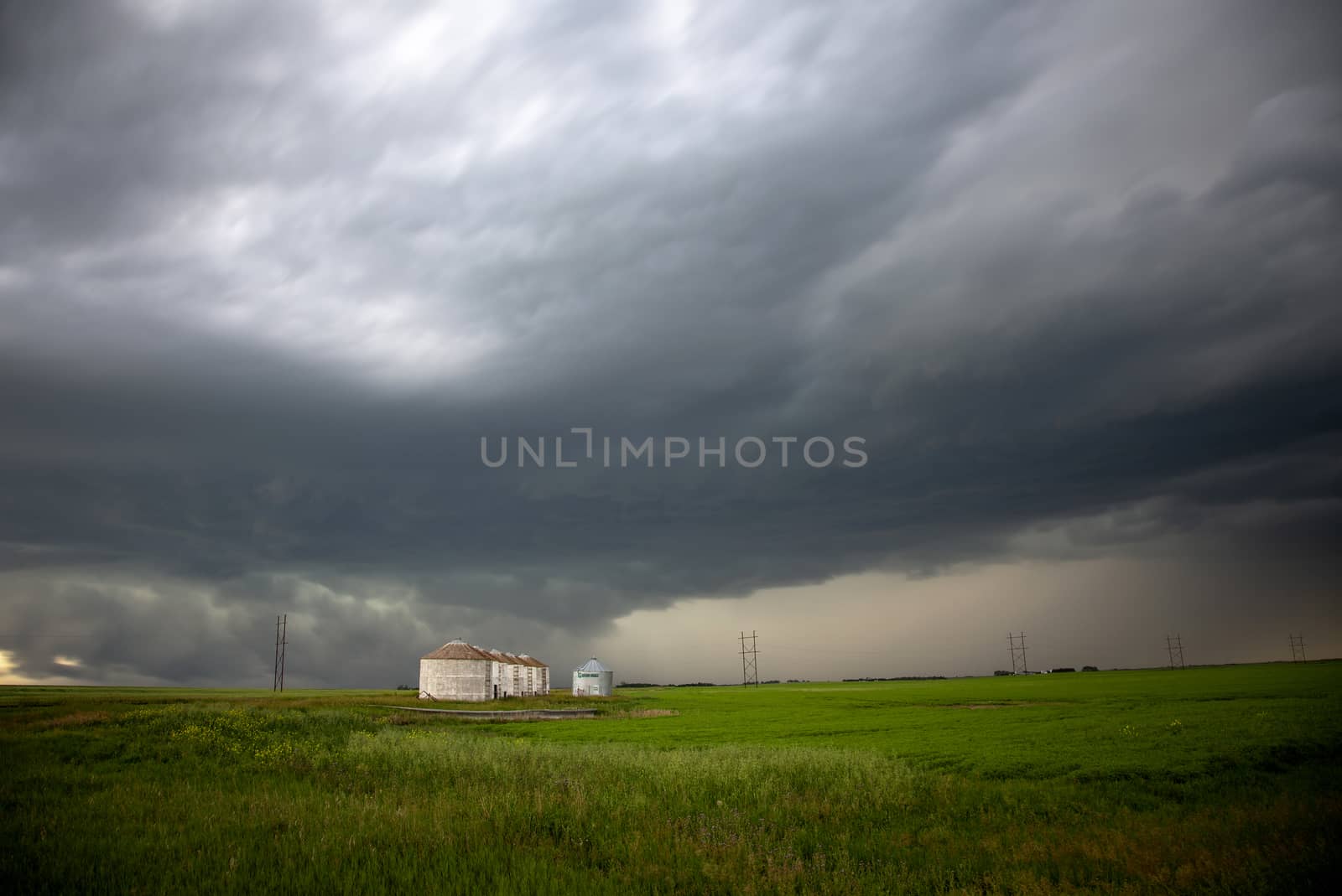 Prairie Storm Clouds Canada Saskatchewan Dramatic Summer