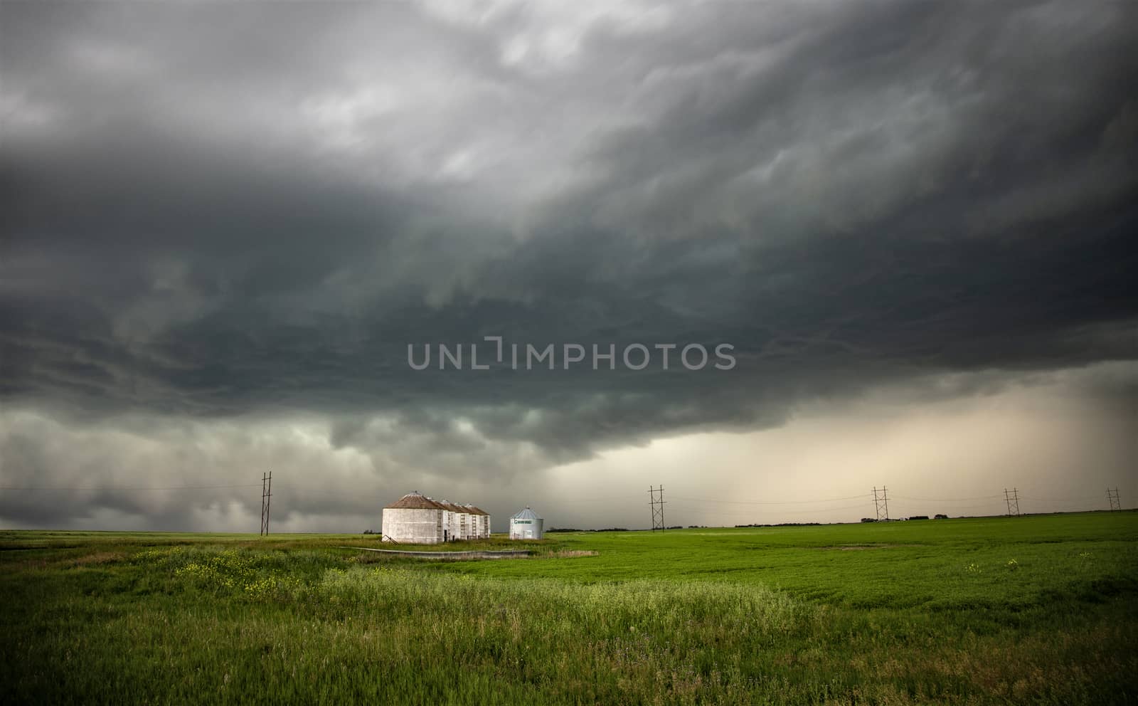 Prairie Storm Clouds Canada Saskatchewan Dramatic Summer