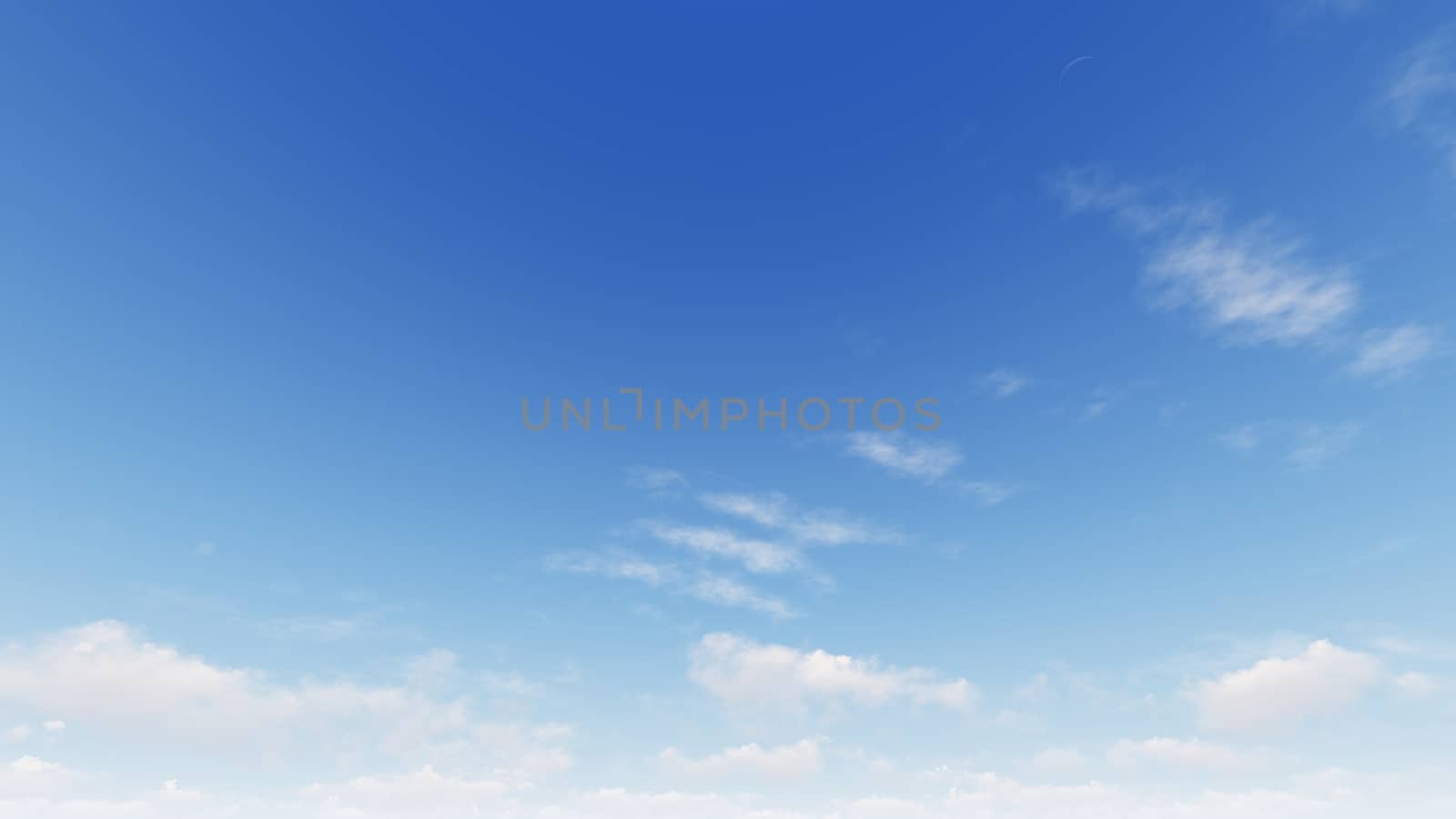 Cloudy blue sky abstract background, blue sky background with tiny clouds, 3d rendering

