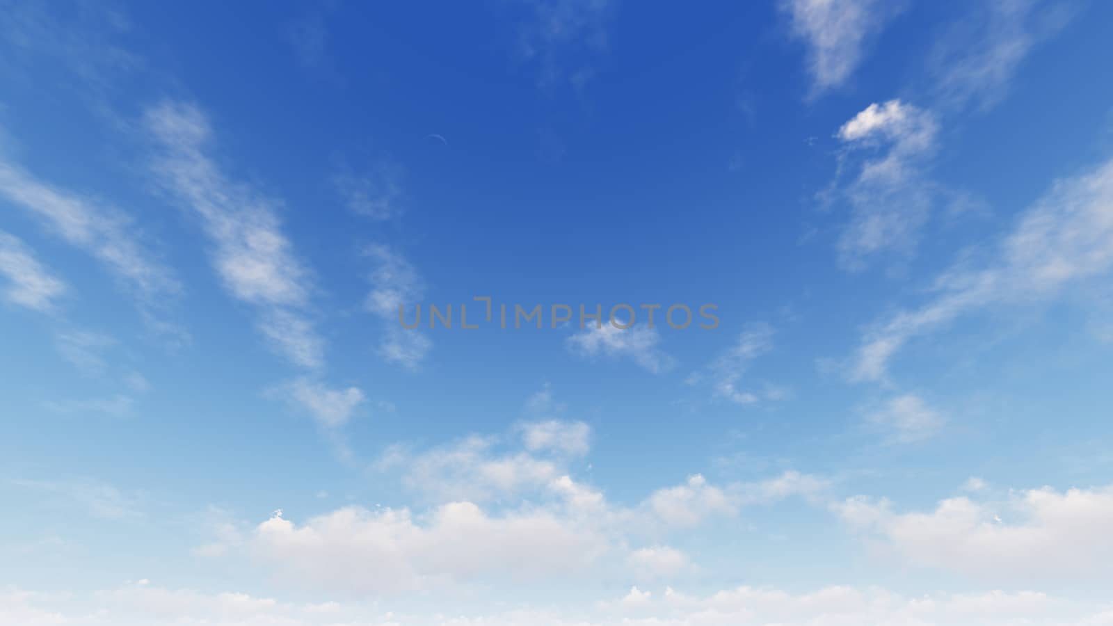 Cloudy blue sky abstract background, blue sky background with tiny clouds, 3d rendering

