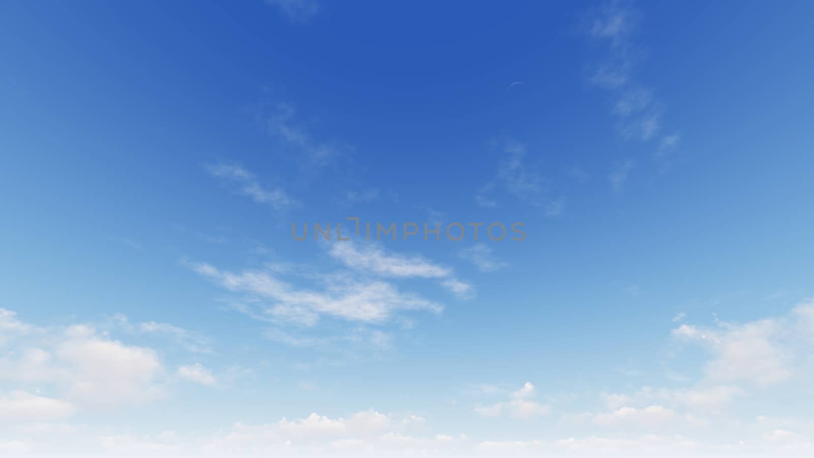 Cloudy blue sky abstract background, blue sky background with tiny clouds, 3d rendering

