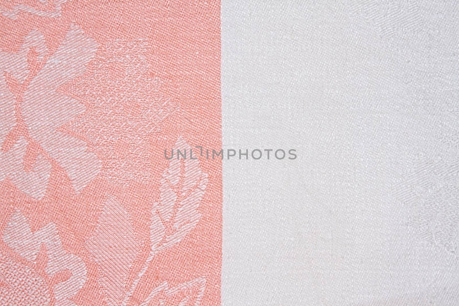cotton fabric woven canvas texture with orange background pattern.