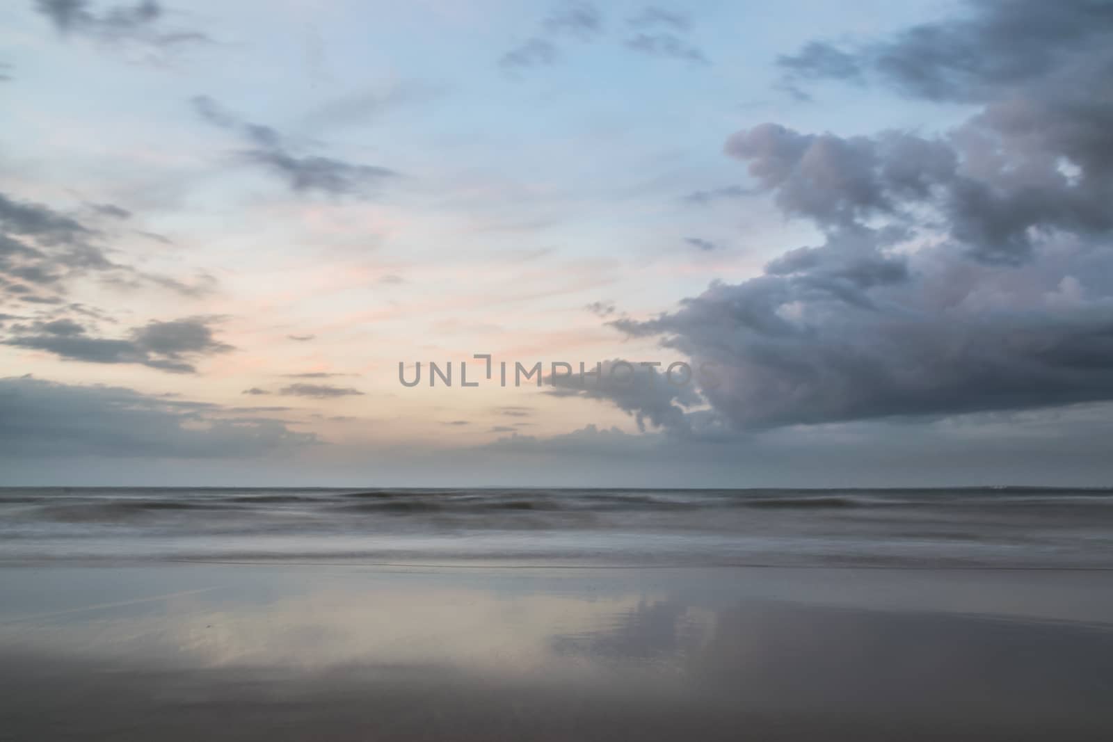 Beauty Evening Sunrise at a beach