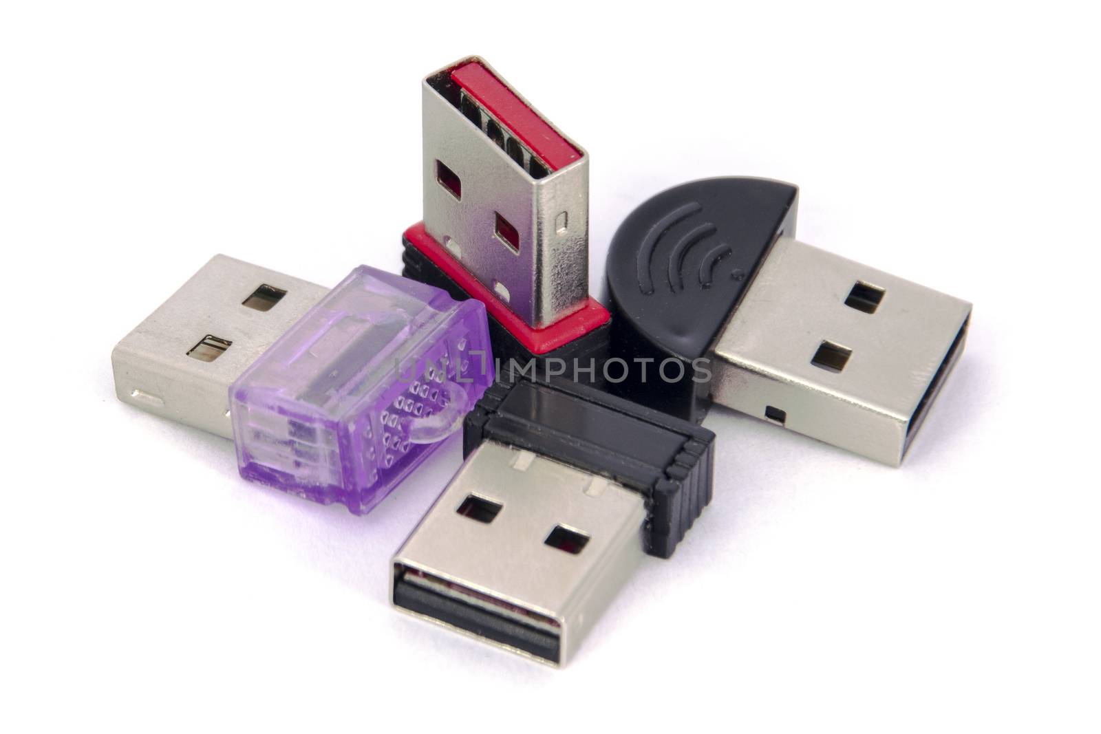 Isolated usb memory mini stick many