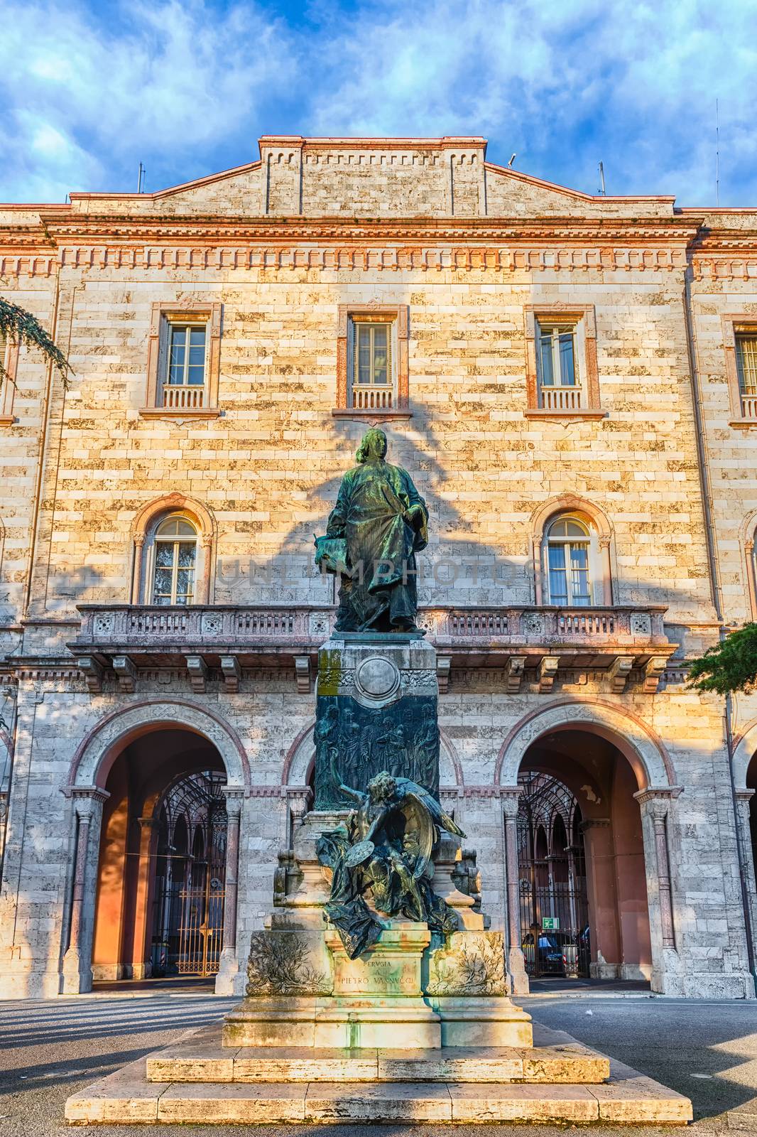 Statue of Pietro Vannucci also known as Perugino, Perugia, Italy by marcorubino