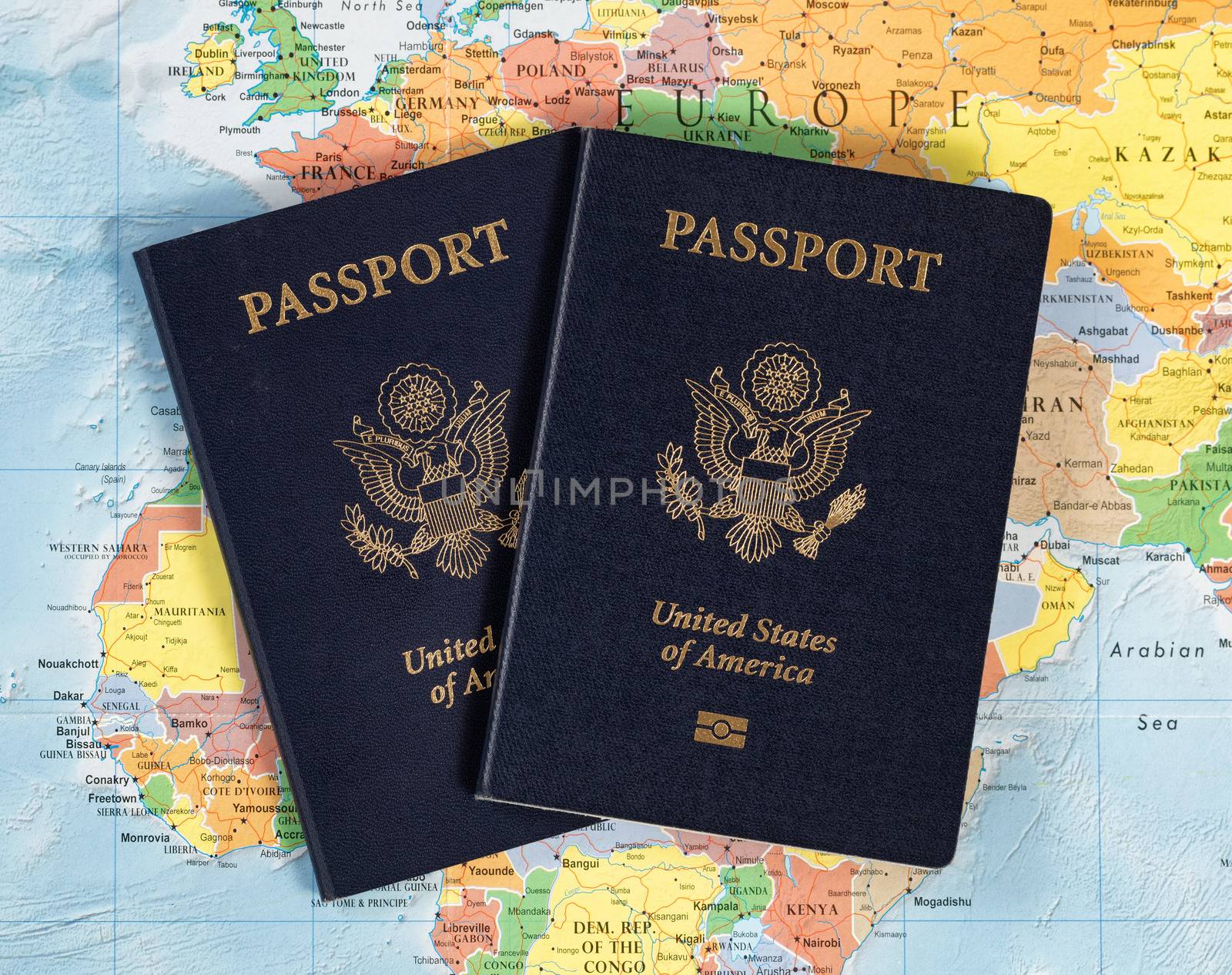 United States passport books for world travel 