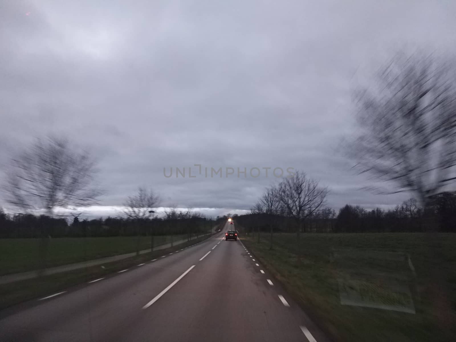 travelling during late evening in Europe