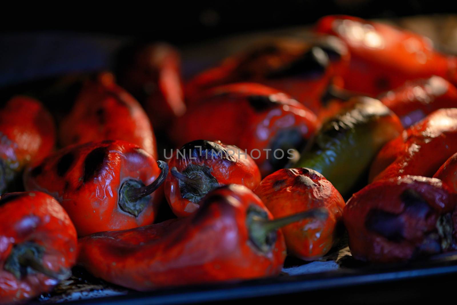 Red tasty peppers roasted by mady70