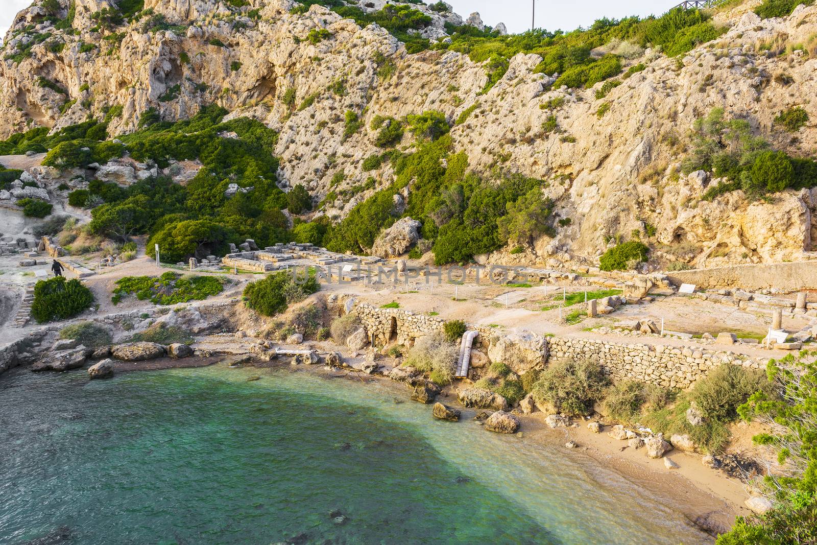 Ancient place Hraion Paradise Beach - Greece by ankarb