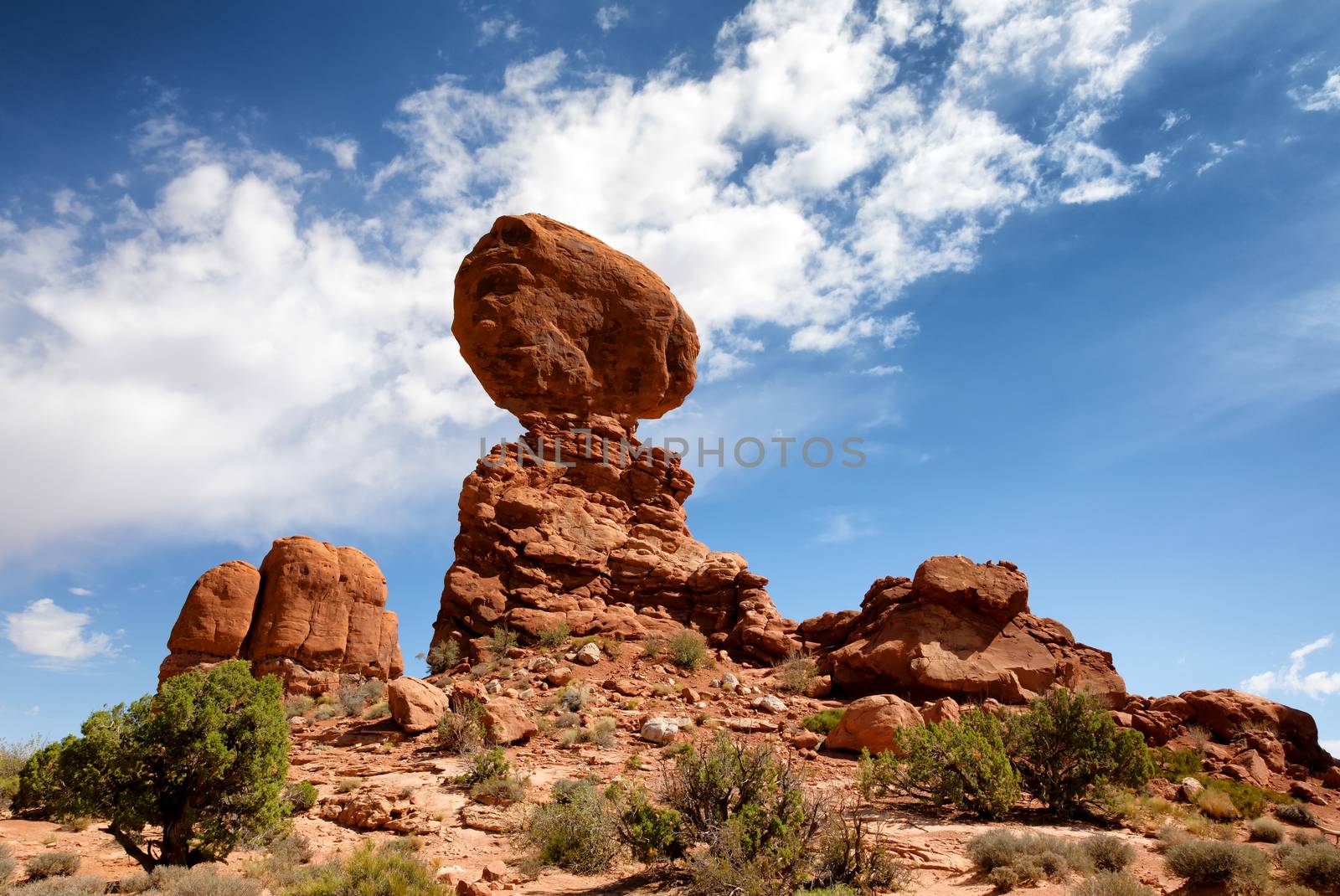 Balanced rock in Arches National Park by tab1962