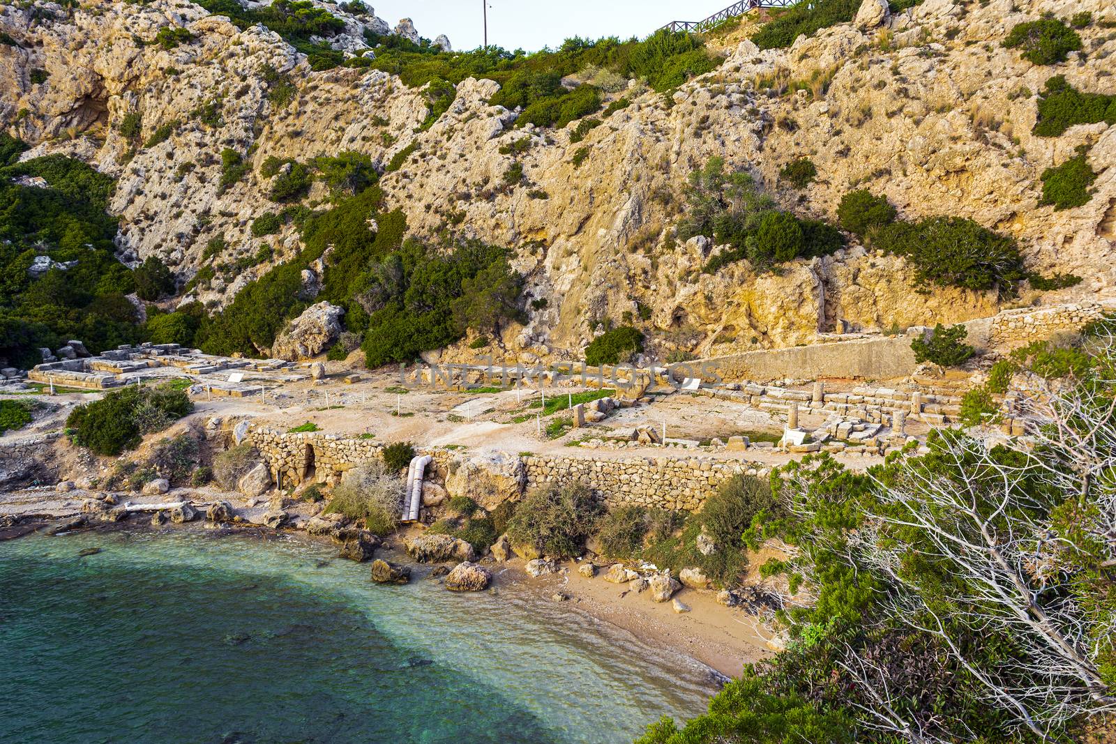 Ancient place Hraion Paradise Beach - Greece by ankarb