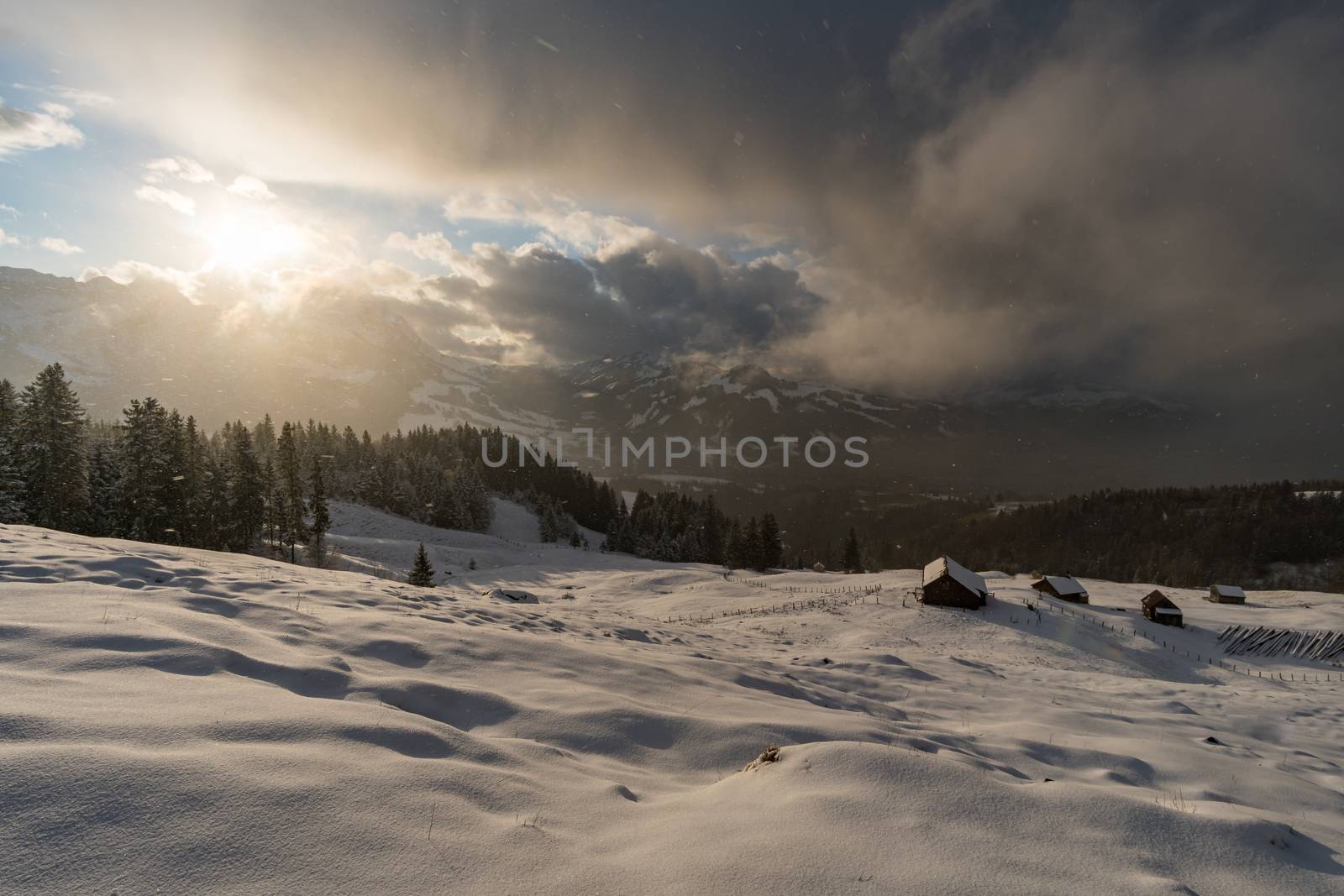 Wonderful winter hike from Restaurant Eggli over the Forstseeli and Diepoldsauer sponge to the Fähnerenspitz in the Appenzeller Land in Switzerland