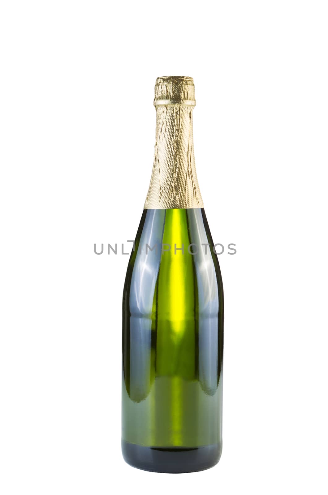 Full Bottle of Wine Wine isolated on White  by tab1962