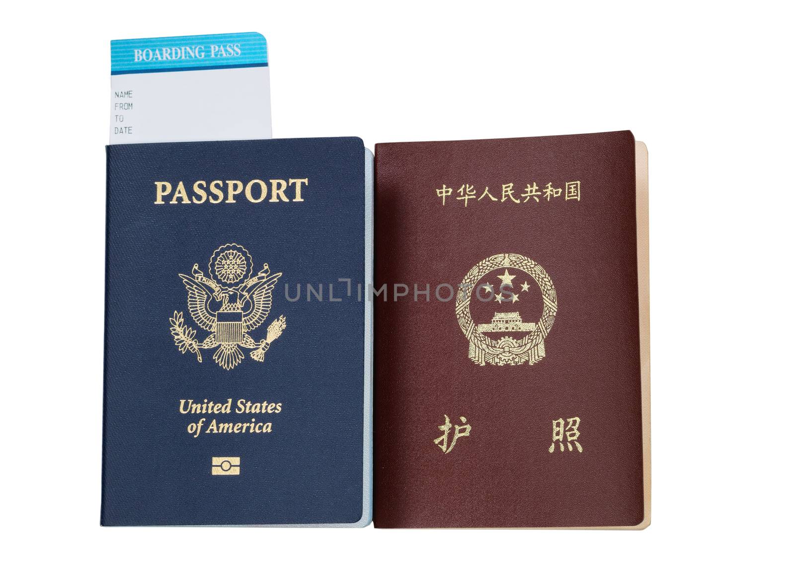 Passports from USA and China  by tab1962