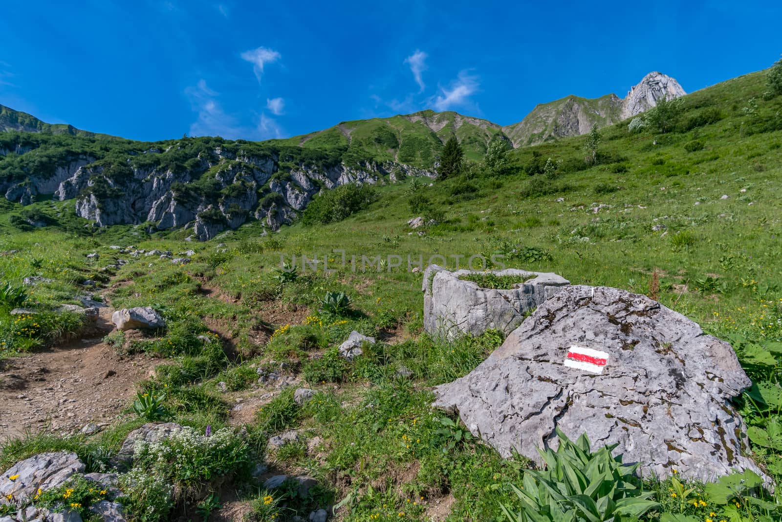 Mountain hike on the Great Widderstein in the Allgäu Alps by mindscapephotos