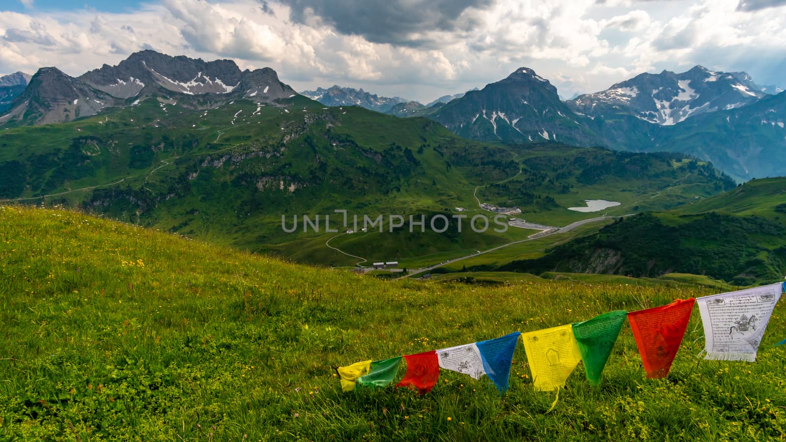 Beautiful mountain hike on the Great Widderstein in the Allgäu Alps in the Kleinwalsertal