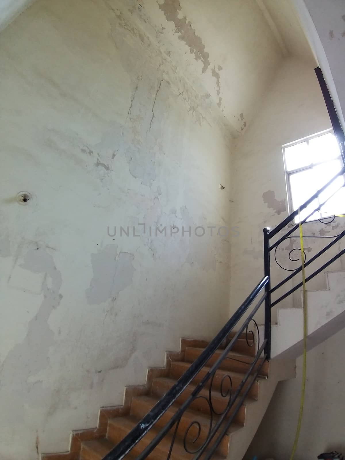 the renovation of the stairs