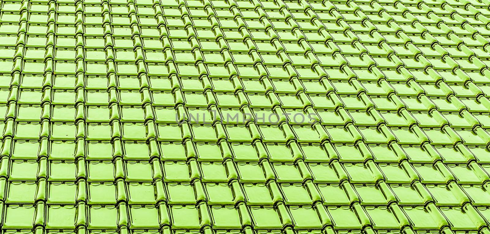 modern lime green glossy rooftop tiling texture background