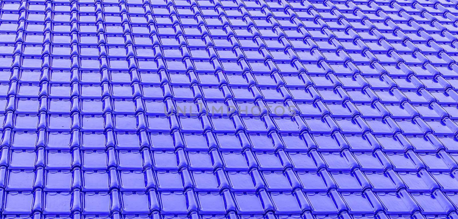 modern deep neon blue glossy rooftop tiling texture background